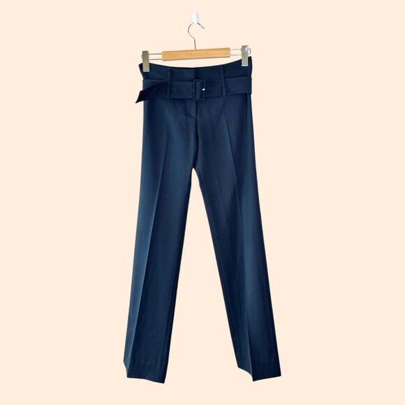 Prada Black Belted Pants - Picture 1 of 9